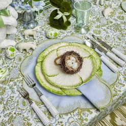 Mrs. Alice Crockery Sets|Capri Lettuce Starter Plate (Set Of 4)