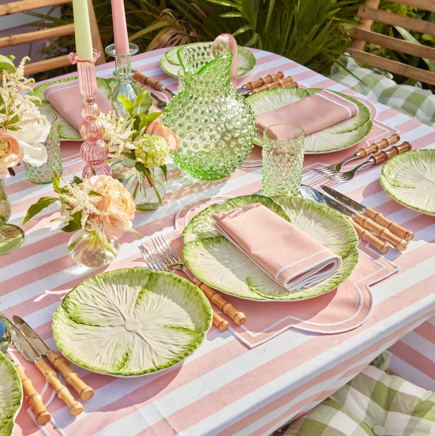 Mrs. Alice Lettuce Crockery|Capri Lettuce Starter Plate (Set Of 4)