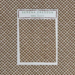 Mrs. Alice Serena Fresson Fabrics|Chestnut Brown Lotus Flower Fabric