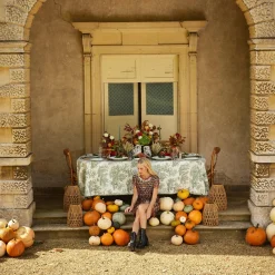 Mrs. Alice Tablecloths|Chloe Toile Tablecloth