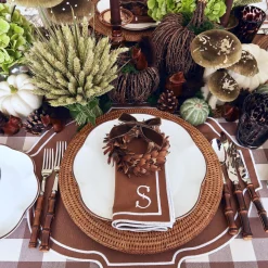 Mrs. Alice Napkin Rings, Bows & Wreaths|Chocolate Velvet Mini Bows (Set Of 4)