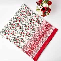 Mrs. Alice Tablecloths|Christmas Garland Tablecloth