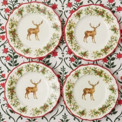 Mrs. Alice Tablecloths|Christmas Garland Tablecloth