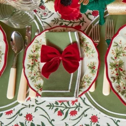 Mrs. Alice Tablecloths|Christmas Garland Tablecloth