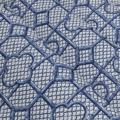 Mrs. Alice Serena Fresson Fabrics|Cobalt Blue Bamboo Trellis Fabric