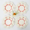 Mrs. Alice Starter Plates|Coral Dinner & Starter Plates (Set Of 8)
