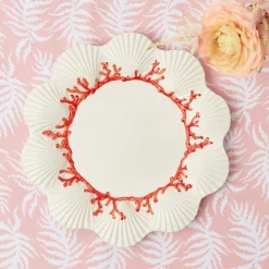Mrs. Alice Dinner Plates|Coral Dinner Plate