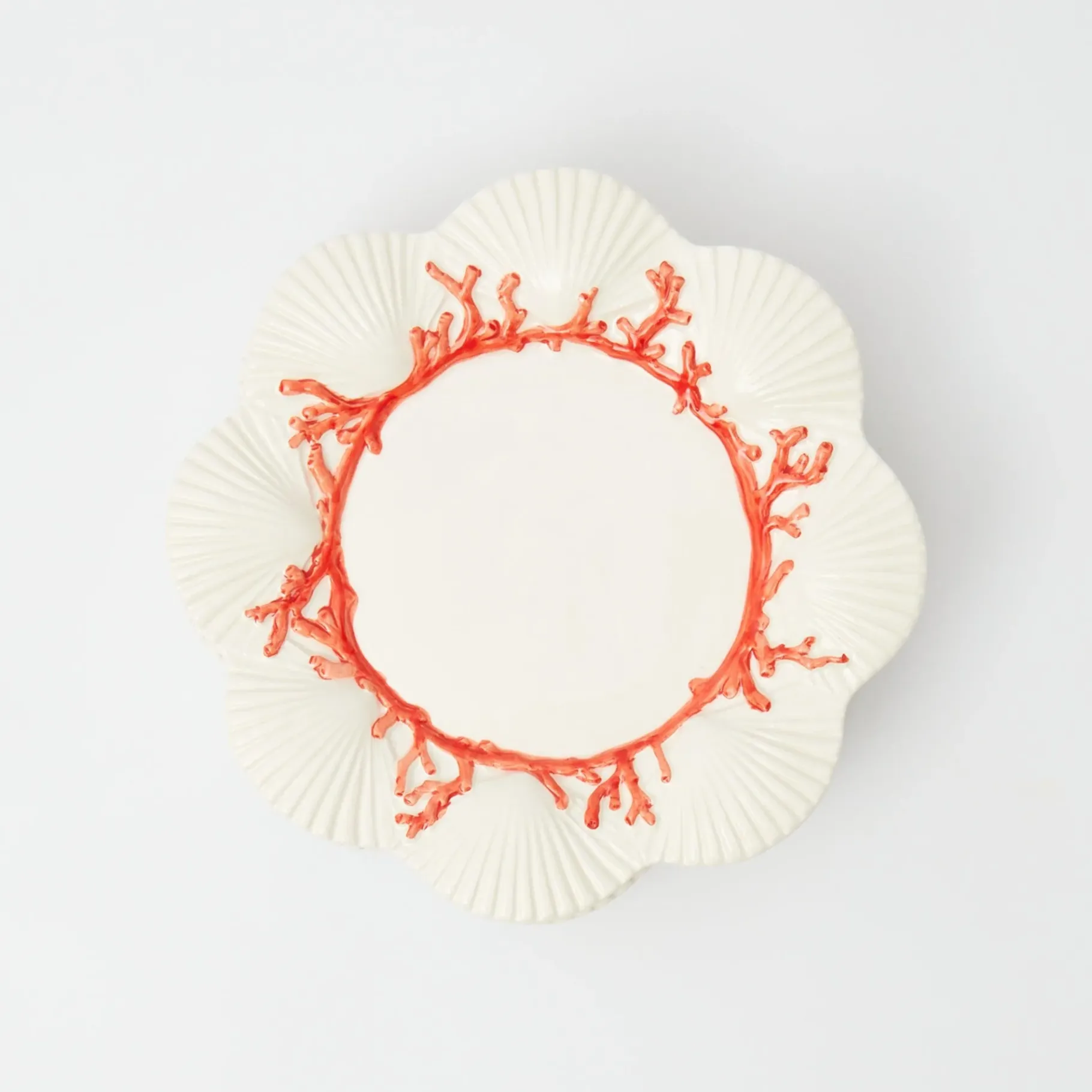 Mrs. Alice Dinner Plates|Coral Dinner Plates (Set Of 4)