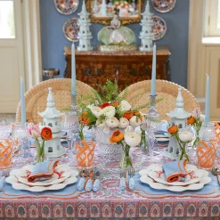 Mrs. Alice Dinner Plates|Coral Dinner Plates (Set Of 4)