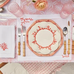 Mrs. Alice Placemats|Coral Linen Placemats (Set Of 4)