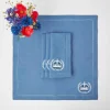 Mrs. Alice Napkins|Coronation Blue Linen Napkins (Set Of 4)