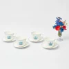 Mrs. Alice Crockery Sets|Coronation Breakfast Cup & Saucer (Set Of 4)