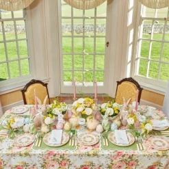 Mrs. Alice Dinner Plates|Dahlia Garland Dinner & Starter Plates (Set Of 8)