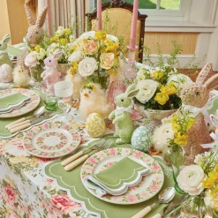 Mrs. Alice Crockery Sets|Dahlia Garland Dinner & Starter Plates (Set Of 8)