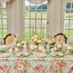 Mrs. Alice Crockery Sets|Dahlia Garland Dinner Plate (Set Of 4)