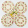 Mrs. Alice Dinner Plates|Dahlia Garland Dinner Plate (Set Of 4)