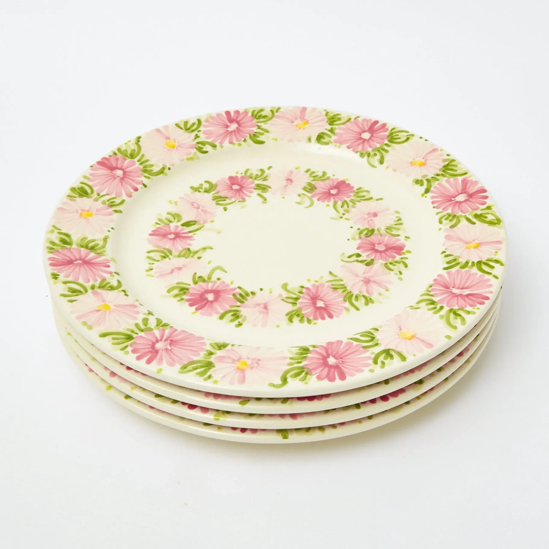 Mrs. Alice Dinner Plates|Dahlia Garland Dinner Plate (Set Of 4)