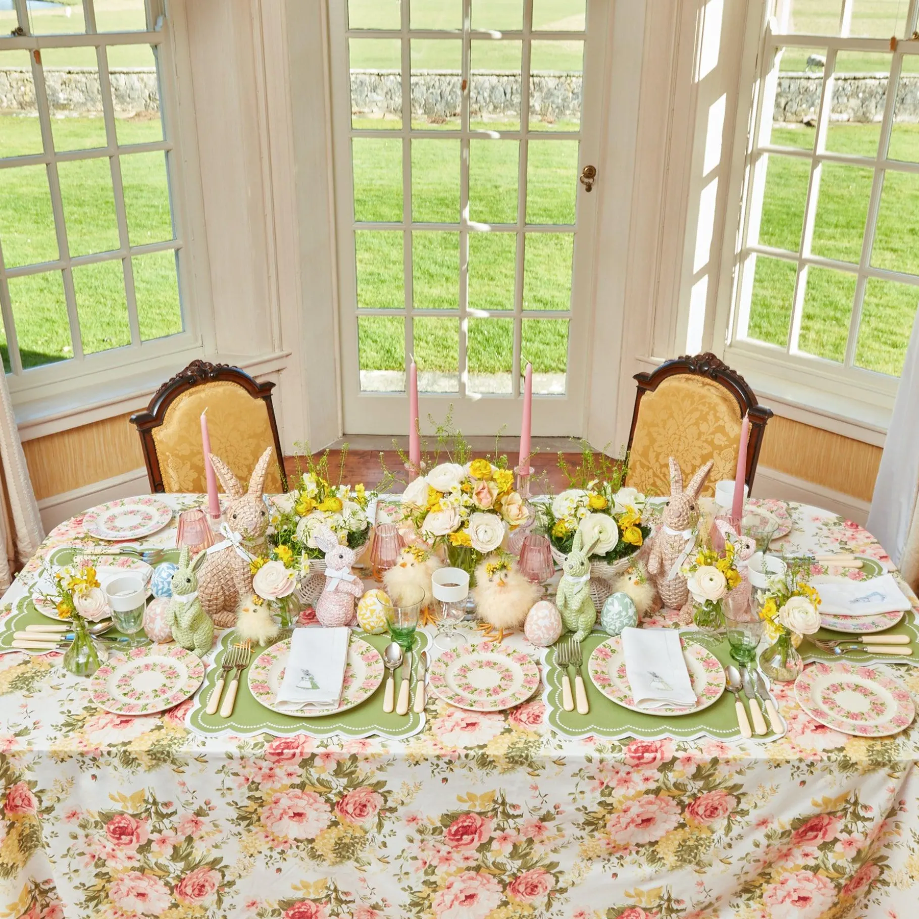 Mrs. Alice Dinner Plates|Dahlia Garland Dinner Plate (Set Of 4)