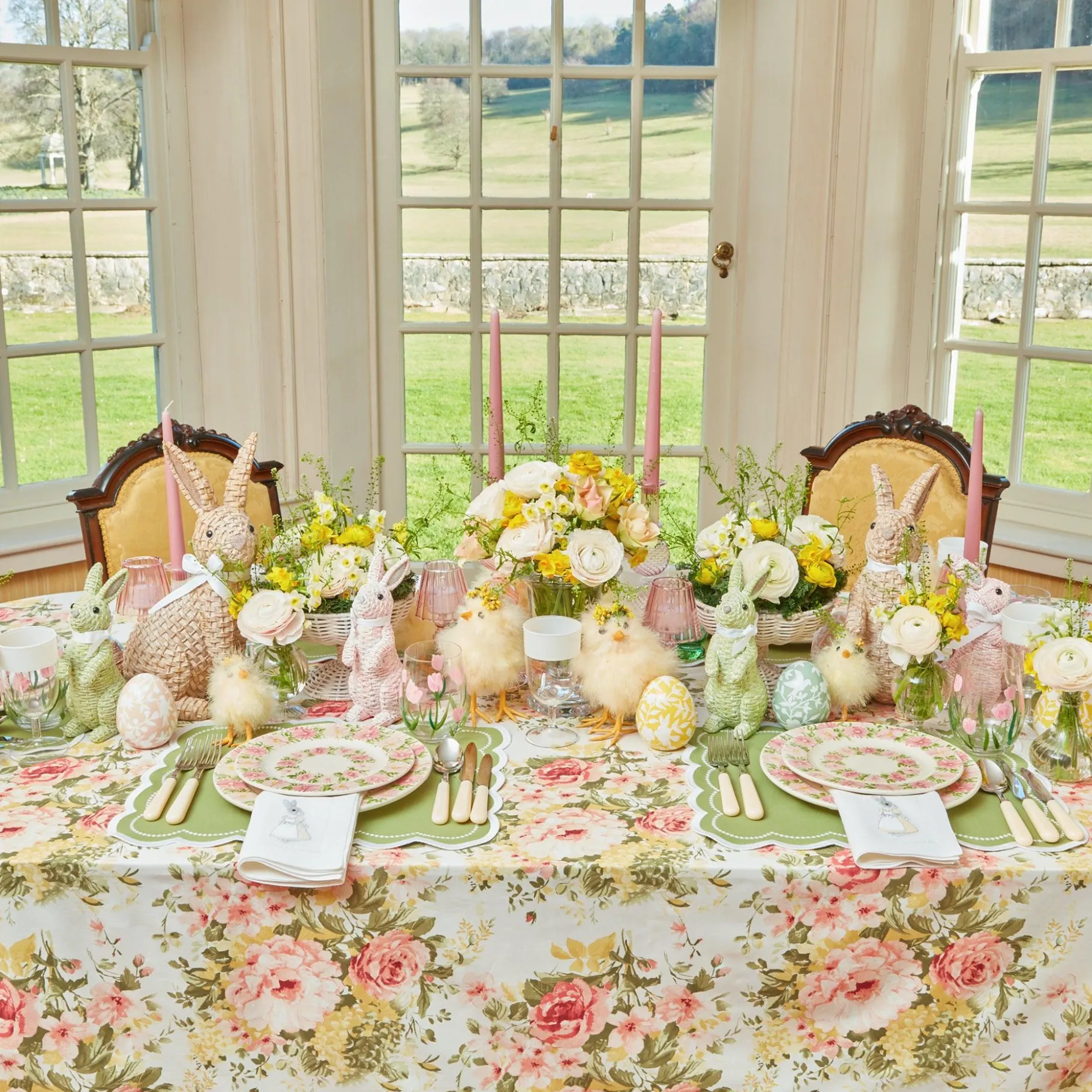 Mrs. Alice Dinner Plates|Dahlia Garland Dinner Plate (Set Of 4)