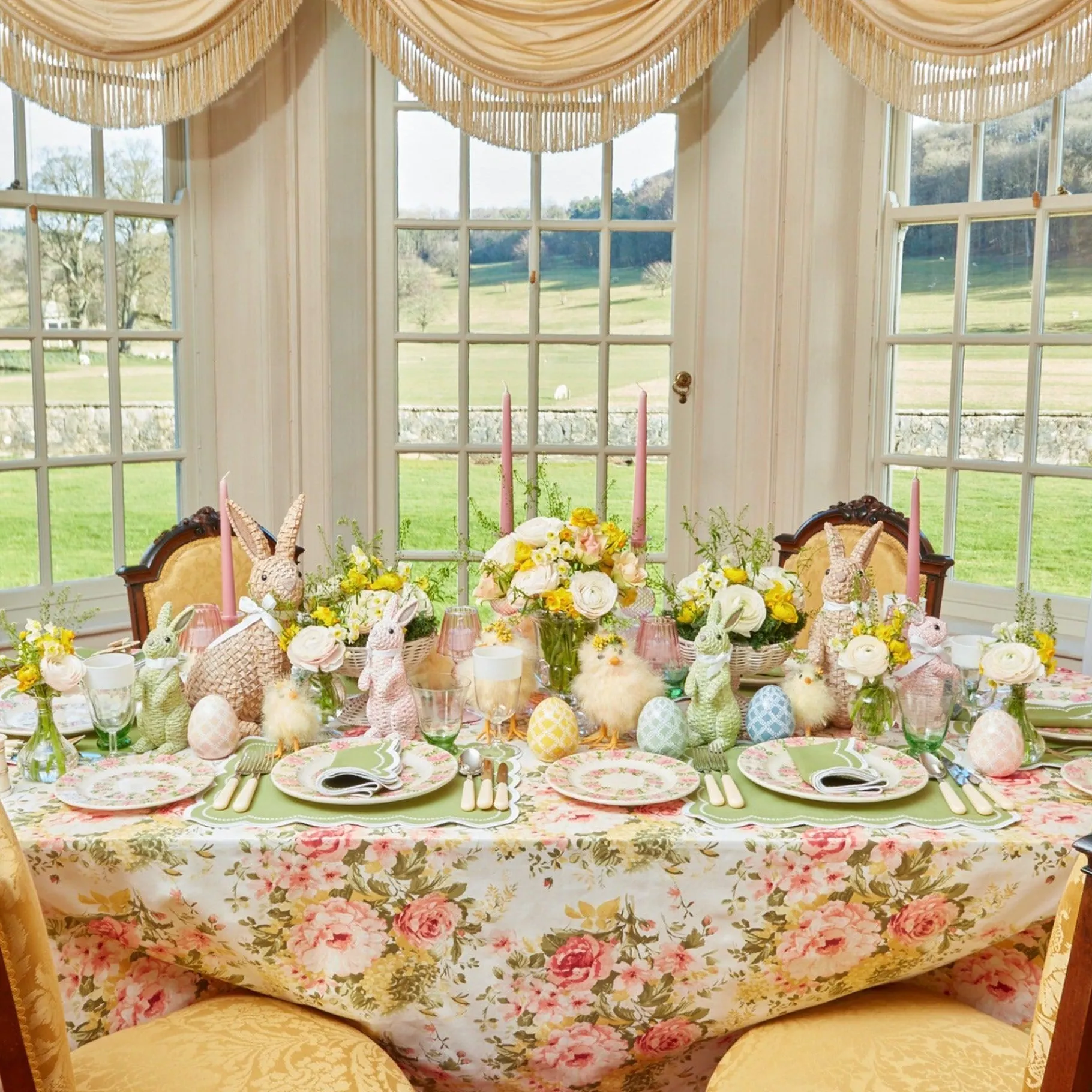 Mrs. Alice Starter Plates|Dahlia Garland Starter Plate