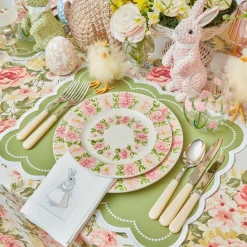 Mrs. Alice Crockery Sets|Dahlia Starter Plates (Set Of 4)