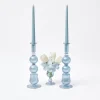 Mrs. Alice Candle Holders|Delphine Blue Candle Holders (Pair)