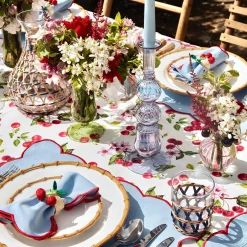 Mrs. Alice Candle Holders|Delphine Blue Candle Holders (Pair)