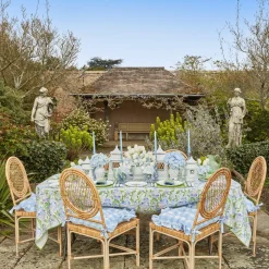 Mrs. Alice Candle Holders|Delphine Blue Candle Holders (Pair)