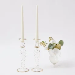 Mrs. Alice Candle Holders|Dotty Gold Candle Holder (Pair)