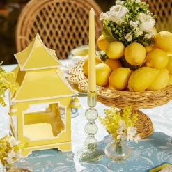 Mrs. Alice Candlescapes|Eden Green & Yellow Candlescape