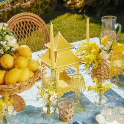Mrs. Alice Candlescapes|Eden Green & Yellow Candlescape