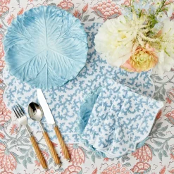 Mrs. Alice Napkins|Edie Blue Coral Napkins (Set Of 4)