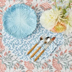 Mrs. Alice Placemats|Edie Blue Coral Placemats (Set Of 4)