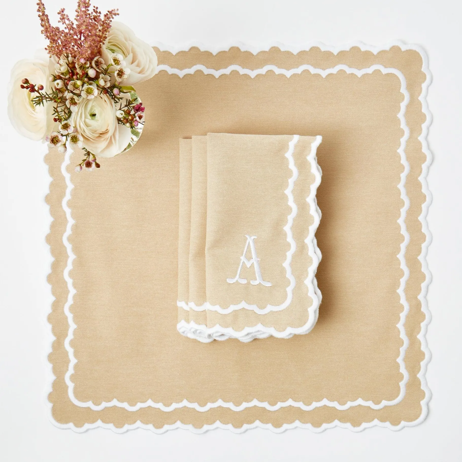 Mrs. Alice Napkins|Edith Sand Napkins (Set Of 4)