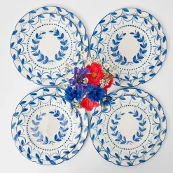 Mrs. Alice Crockery Sets|Elizabeth Garland Dinner & Starter Plates (Set Of 8)