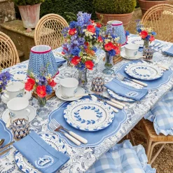 Mrs. Alice Crockery Sets|Elizabeth Garland Dinner & Starter Plates (Set Of 8)