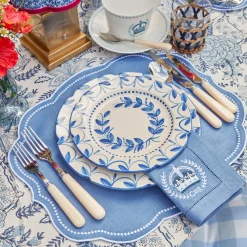 Mrs. Alice Crockery Sets|Elizabeth Garland Dinner & Starter Plates (Set Of 8)