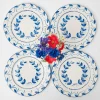 Mrs. Alice Crockery Sets|Elizabeth Garland Dinner Plates (Set Of 4)