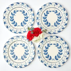 Mrs. Alice Crockery Sets|Elizabeth Garland Dinner Plates (Set Of 4)