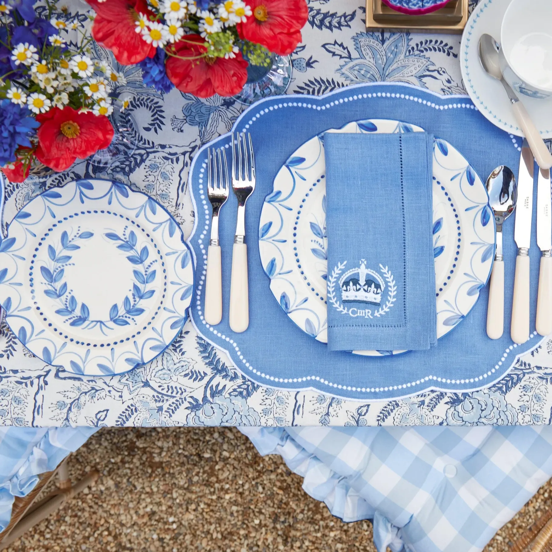 Mrs. Alice Crockery Sets|Elizabeth Garland Starter Plates (Set Of 4)