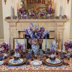 Mrs. Alice Candlescapes|Elodie Blue Candle Holder Set