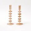 Mrs. Alice Candle Holders|Elodie Chestnut Candle Holder (Pair)