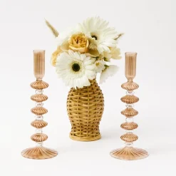 Mrs. Alice Candle Holders|Elodie Chestnut Candle Holder (Pair)