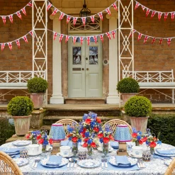 Mrs. Alice Table Linen Sets|Eloise Blue Placemats & Coronation Napkins (Set Of 4)