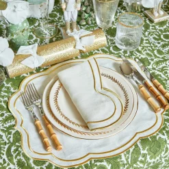 Mrs. Alice Napkins|Eloise Gold Napkins (Set Of 4)