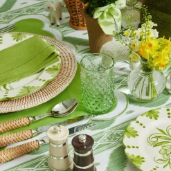 Mrs. Alice Glassware Sets|Emerald Hobnail Glasses & Jug Set