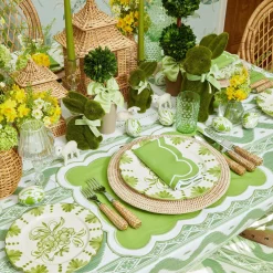 Mrs. Alice Glassware Sets|Emerald Hobnail Glasses & Jug Set