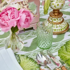 Mrs. Alice Glasses|Emerald Hobnail Glasses (Set Of 6)