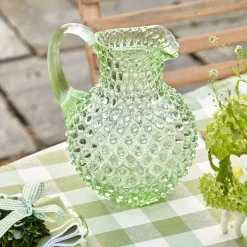 Mrs. Alice Jugs|Emerald Hobnail Jug