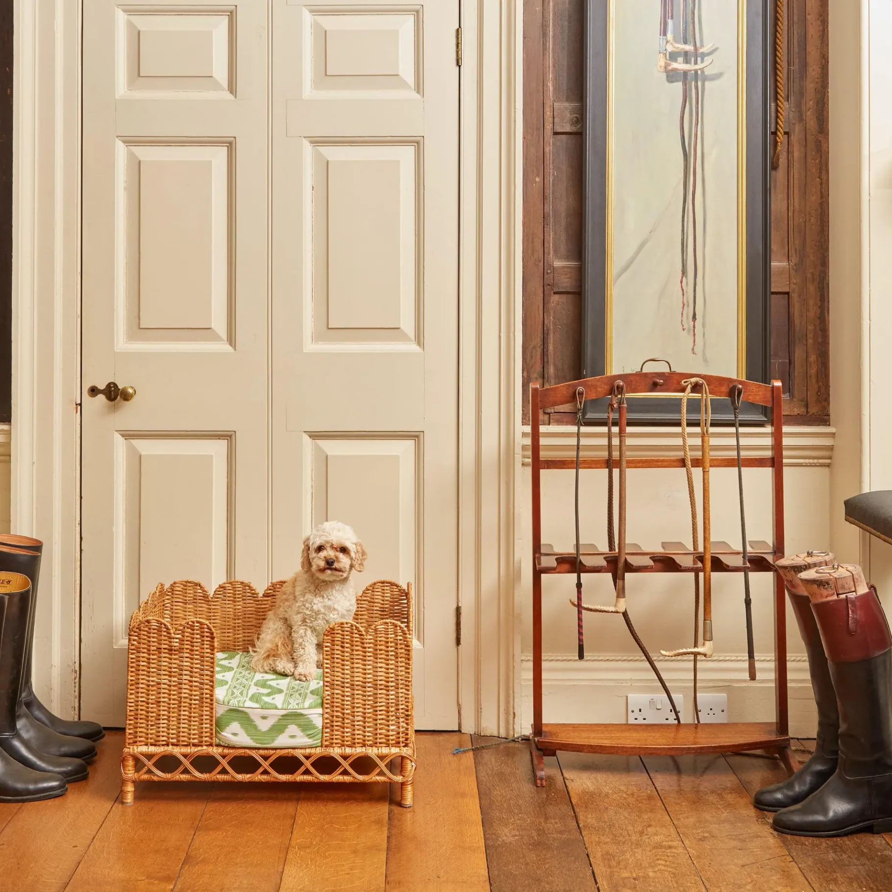 Mrs. Alice Rattan Furniture|Ethel Dog Bed